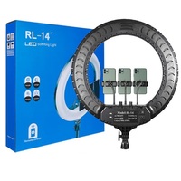 Lampu LED Ring Light 14 Inch untuk Kamera Ponsel, Live Streaming Online, Kecantikan, Makeup, Fotografi, Video Studio, Rekaman Langsung, Lampu Lingkaran LED