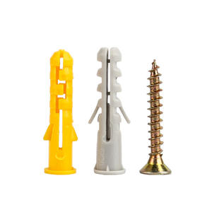 Kit de vis et ancrages pour cloisons sèches Bouchons muraux nervurés en plastique Tailles assorties - Product Image 3