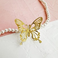 Acryl Gold Schmetterling Cake Topper 3D Schmetterling Kuchen Dekoration Kuchen Zubehör