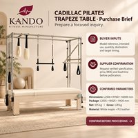 Table de Trapeze Pilates KANDO (Bois) – Équipement d'entraînement multifonctionnel pour studios commerciaux