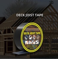 Bande d'étanchéité en butyl pour poutres de terrasse, ruban d'étanchéité imperméable pour charpente de terrasse, barrière auto-adhésive pour poutres en bois, construction extérieure robuste