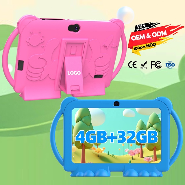 OEM 7 Inch Pour Enfant Android 12 4GB 32GB IPS for Children Educational Learning Tableta Tablette Tab Kids Tablet