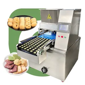 Semi-Automatische Multifunctionele Elke Vorm Handmatige Mini Soda Plc Biscuit Cookie Maken Depositor Extrusie Machine