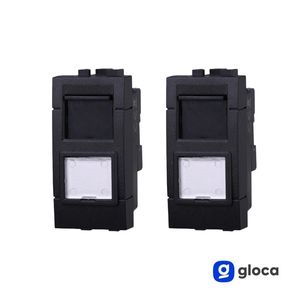 Connecteurs réseau Gloca RJ45 Cat5, connecteurs Ethernet en plastique à 2 ports pour la série Living - Product Image 3