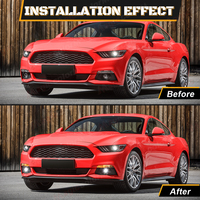 Nouvel ensemble de phares antibrouillard à LED avec feux de jour pour Ford Mustang 2015 2016 2017, ensemble de phares antibrouillard avant