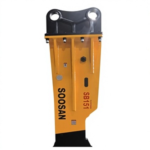 Ciseaux hydrauliques SOOSAN SB151 jaunes de 165 mm pour excavatrice lourde - Product Image 1