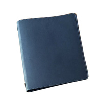 Porte-menu de café-bar portable en cuir véritable avec logo personnalisé, dossier de menu de restaurant avec promotionnel pour cadeaux de bienvenue