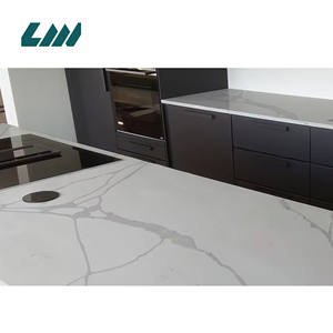 Encimeras de cocina de losa de cuarzo con piedra de <span class=keywords><strong>cero</strong></span> cilicon Ingeniería de la <span class=keywords><strong>serie</strong></span> Calacatta - Product Image 4