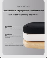 Chaise de bureau ergonomique moderne pivotante avec appui-tête en tissu, support lombaire, accoudoirs réglables en hauteur, pliable, pour chambre, salle à manger, ou bureau de direction