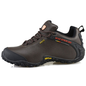 Chaussures de randonnée Ecaf Htron Eht Marron Unisexe Talon bas Respirant Antidérapant Semelle Vibram pour l'extérieur - Product Image 3