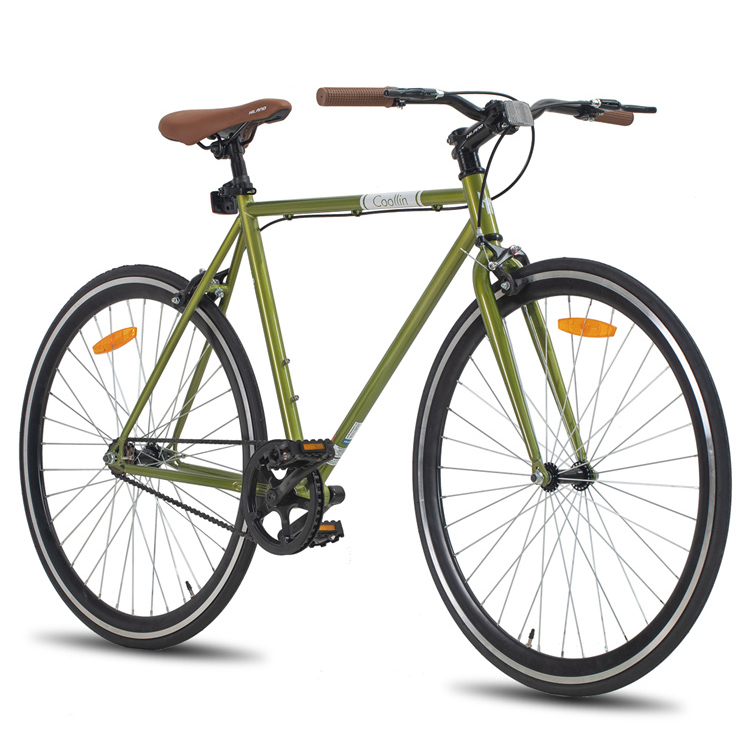 JOYKIE, оптовая продажа с фабрики 700c, зеленая фиксированная шестерня, велосипедная Стальная вилка, материал