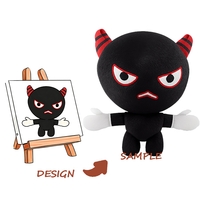 Peluche personnalisée super douce avec doublure en maille de nylon et design brodé - Vente en gros OEM de peluches