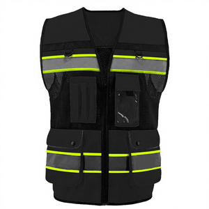 เสื้อกั๊กนิรภัยสำหรับงานถนน คุณภาพโรงงาน ทีมงานคุณภาพ  โลโก้สั่งทำได้ ผลิตจากโพลีเอสเตอร์ - Product Image 2