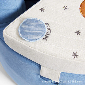 Baby <b>Sofa</b> Chair With Backrest Reclining Seat For Kids Contemporary Design Textile <b>Material</b> Blue Color Option - Product Image 4