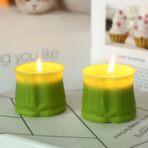 Bougie parfumée en forme de joint de bambou, style frais, aromathérapie, décoration d'intérieur, souvenir, cadeau d'anniversaire pour amis - Product Image 2