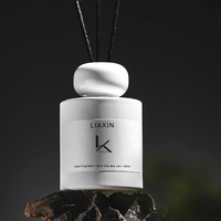 Bouteille en verre personnalisée pour bâtonnets de parfum d'aromathérapie 50ml 100ml 150ml 200ml, flacon diffuseur à roseaux vide en verre cylindrique blanc