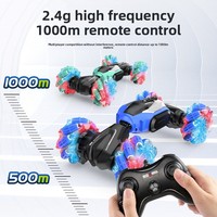 Voiture télécommandée transformable et capteuse de mouvements, véhicule tout-terrain électrique rechargeable pour enfants de 0 à 24 mois