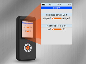 Détecteur <span class=keywords><strong>de</strong></span> rayonnement électromagnétique numérique rechargeable Aikesi Em-102, détecteur numérique LCD <span class=keywords><strong>EMF</strong></span> portable - Product Image 4