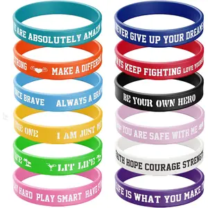 Flag Soft Silicone Wristband Desent Custom Rubber Bracelets Wrist Band Silicon Bracelet Wristband Personalized Silicone For Men