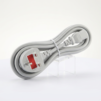 Câble d'alimentation conforme RoHS, prise britannique BS1363A avec fusible vers IEC C13, 250V, câble de remplacement pour appareils électroniques
