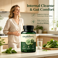 Capsules d'extrait d'herbes de chlorophylle de qualité alimentaire à marque privée OEM – Capsules de chlorophylle naturelle pour la santé digestive, intestinale et cutanée