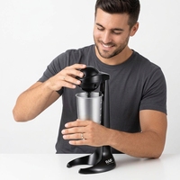 Mixeur à milkshake élégant de 450 ml avec boîtier en ABS - Mixeur électrique haute performance de 100 W pour les milkshakes épais, utilisation domestique et hôtelière