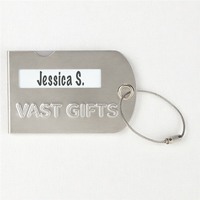 Étiquette personnalisée en métal Imprimé de voyage Sangle vierge personnalisée Logo Anime Étiquettes à bagages en aluminium Kawaii avec logo personnalisé