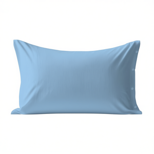 Funda de Almohada 100% Algodón Azul Claro Tamaño Italiano 50x80cm - Product Image 3