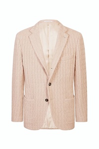 Veste Blazer en Tricot <span class=keywords><strong>pour</strong></span> <span class=keywords><strong>Homme</strong></span> en Gris Heather à Motif Jacquard Simple Boutonnage Veste de Sport Pull <span class=keywords><strong>pour</strong></span> Tenue de Travail Chic et <span class=keywords><strong>D</strong></span>écontractée - Product Image 5