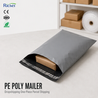 Enveloppe d'expédition matelassée en PE avec bande adhésive, étanche, auto-adhésive, logo personnalisé, vente en gros d'enveloppes pour le commerce électronique, RTS