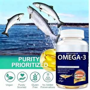 Suplemen Omega-3 6 9 Halal <span class=keywords><strong>Vegetarian</strong></span> Minyak Ikan OEM Vitamin EPA DHA 500mg 1000mg Softgel Dewasa Grosir - Product Image 4