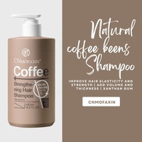 Shampoo pour cheveux à base de grains de café 2 en 1 original, protège les cheveux fragiles, nourrit les cheveux