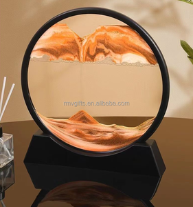 Decorazione <span class=keywords><strong>scrivania</strong></span> per la casa in movimento arte sabbia 7In vetro 3D paesaggio mare profondo dinamico sabbia immagine 3D sabbie mobili decorazione tavola - Product Image 4