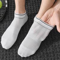 Chaussettes courtes en coton pour hommes, personnalisées, respirantes, en maille, anti-transpiration, antibactériennes, coupe basse, sportives, pour le printemps et le quotidien, vente en gros