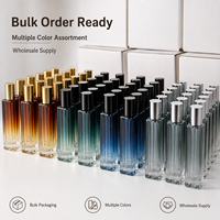 Botol Parfum Spray Kaca Kotak Gradasi 5ml 10ml Mini Portabel Botol Atomizer Wewangian Grosir