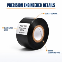 Nouveau ruban de marquage à chaud compatible Bell, couleur noire, 30 mm, 100 m