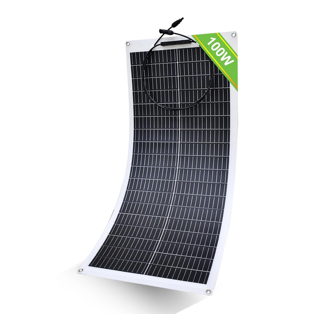 100W Flexible Solar Cell Power Panel Transparent Pv Solar Panels for Camping Car Balcony Roof-Manufacturer Direct Prices