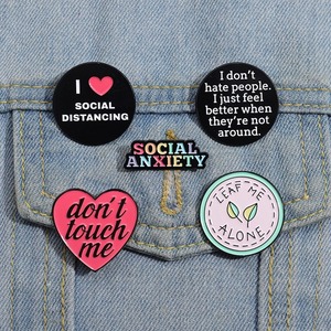 31 Estilos de Pins de Esmalte con Frases Divertidas, Personalizados, Positivos, de Ánimo, con Forma de Animal, Broches de Metal 3D Unisex, Insignias de Solapa, Joyería - Product Image 2