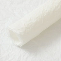 Papier artisanal coréen double face recyclable HUABAN pour fleurs, motif pierre froissée, imperméable, pour bouquets de fleurs faits à la main