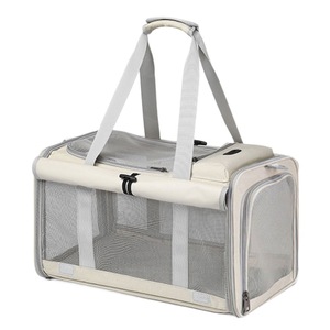 Sacs de transport de voyage portables respirants imperméables durables pour chiens chats rideaux roulants personnalisables tissu chat transporteur fermeture éclair - Product Image 6