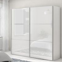 Vitrine en verre moderne Armoire murale de chambre à coucher Armoire murale peu encombrante Armoire penderie en textile