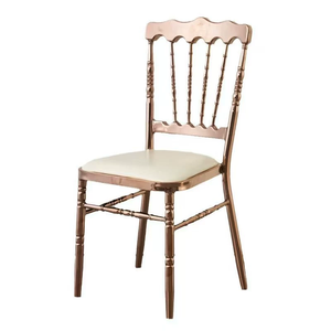 Chaise Napoléon en métal empilable, portable et durable, idéale pour les événements, les fêtes, les banquets, les mariages et la <span class=keywords><strong>location</strong></span> hôtelière - Product Image 1