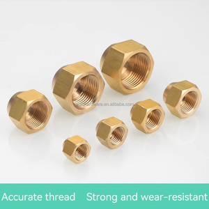 Tuerca de cobre para aire acondicionado, tuerca acampanada en pulgadas, tapa de tubo de cobre ordinario, material de varilla lisa, bloqueo acampanado, tornillo de cobre engrosado - Product Image 5