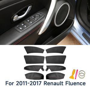 Leather <b>Door</b> Panel <b>Trim</b> For Renault Fluence 2008-2017 True Microfiber Contemporary Design - Product Image 2