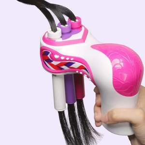 เครื่องถักเปียพลาสติกอัตโนมัติแบบทำมือม้วนเครื่องมือจัดแต่งทรงผมผมบิดเกลียวถักเป็นของขวัญแฟชั่นสำหรับเด็กผู้หญิง - Product Image 2