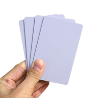 Film d'impression numérique magnétique en PVC imprimable, laminé, 85,5x54x0,76 mm, carte d'identité scolaire, plastique blanc vierge, carte personnalisée