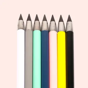 Pensil menulis tanpa isi ulang, tidak beracun tahan lama penggunaan sekolah pensil tak terbatas dengan penghapus untuk menggambar