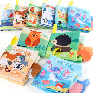 Livre de jouets pour enfants d'approvisionnement d'usine 0-3 ans éducation précoce bébé livre en tissu lavable déchirure livres d'images - Product Image 2