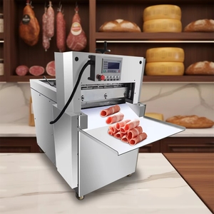 Nouvelle machine à trancher la viande automatique commerciale PF, <span class=keywords><strong>prix</strong></span> usine, 220V, épaisseur réglable, lames en acier inoxydable, 300-500kg/h - Product Image 1