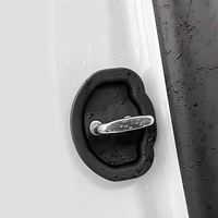 4 protections universelles pour serrures de portières de voiture avec coussinets amortisseurs silencieux - Accessoires extérieurs - Housse de protection en silicone